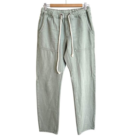 Free People x OneTeaspoon Teal Drawstring Relaxed Jeans Size XS - Picture 1 of 10